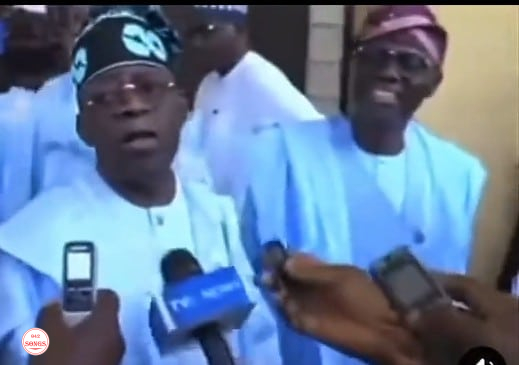 Gov. Sanwo-Olu burst into laughter as Tinubu ‘disowns’ VP Osinbajo few hours after his presidential declaration