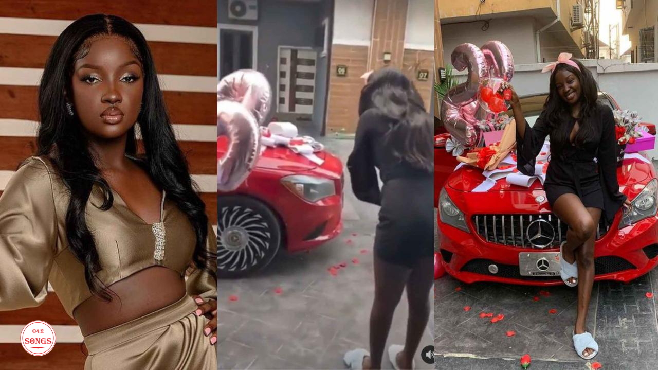 Saskay emotional as fans gift her Benz for her 22nd birthday