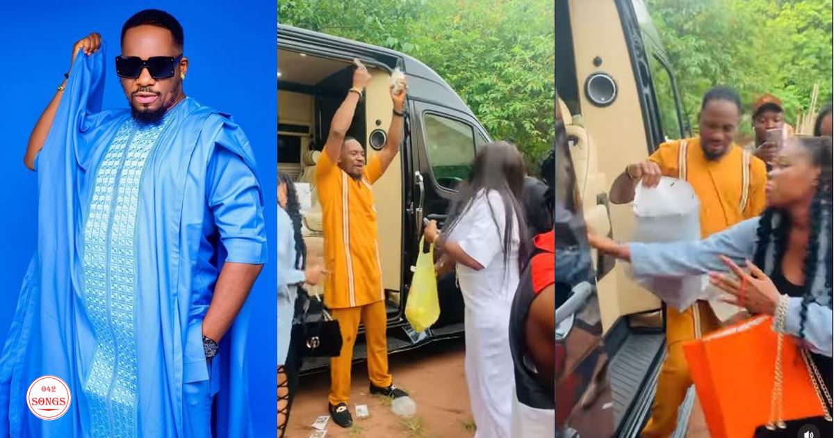 Junior Pope’s wife, Jennifer and friends surprised him with loads of gifts and cash on birthday