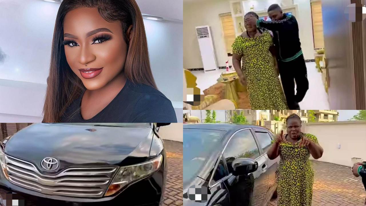 Destiny Etiko’s mum showers her with prayers after she surprised her with a new car