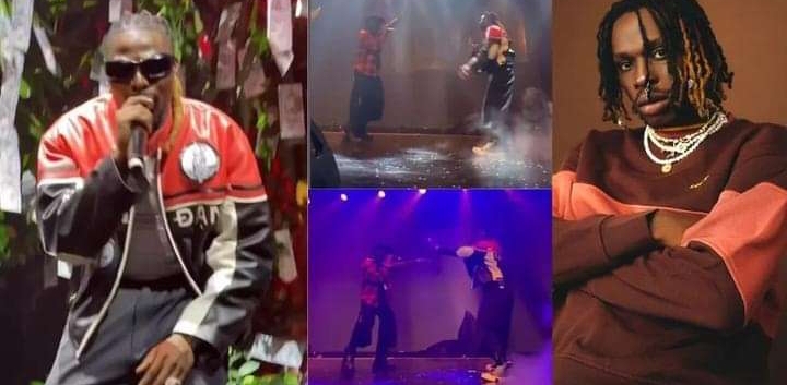 Asake and Fireboy DML goes wild as they create magic sound on stage at a recent event (Video)